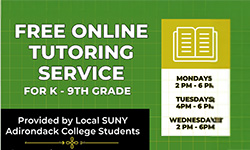  SUNY Adirondack Offers Free Online Tutoring Service for Local Students